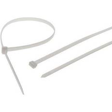 Faithfull Heavy-Duty Cable Ties White 600mm x 9mm Pack of 10