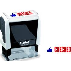 White Stamps & Stamp Supplies Trodat Office Printy Stamp Self-inking Checked 18x46mm Reinkable