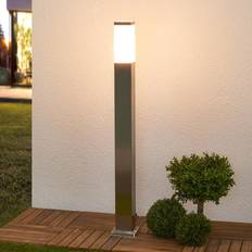 Lindby Rectangular stainless steel Bollard