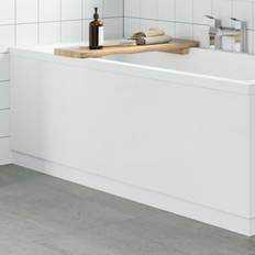 Cheap Freestanding Bathtubs Aurora Modern Bathroom 1800mm Front Bath Panel 18mm MDF White Gloss Cut