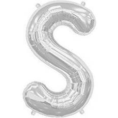 Amscan Letter S Supershape Silver Foil Balloon 34/86cm P50