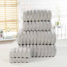 Rapport Furnishings 550 gsmRibbed Kitchen Towel Silver