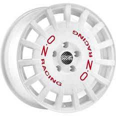 OZ Rally Racing White Red Lettering 7x17 5/114.3 ET45 B75