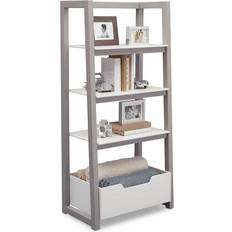 Delta Children Ladder Shelf In White/grey - grey Book Case