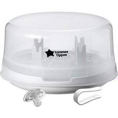 Tommee Tippee Sterilisers Tommee Tippee Microwave Travel Steam Baby Bottle Sterilizer Sterilize 4 Bottles at Once in 4-8 Minutes BPA Free