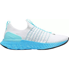 TPR Running Shoes Nike React Phantom Run Flyknit 2 M - White/Glacier Blue