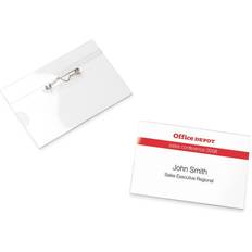 Office Depot Label Makers & Labeling Tapes Office Depot Standard Name Badge with Pin Landscape