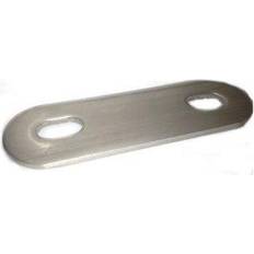 Slotted rounded backing plate for M8 U-bolt (22 36 mm id) T316 Stainless Steel