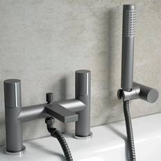 Arte Deck Mounted Handleless Bath Shower Grey