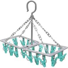 JVL Folding Sock Dryer Complete with 20-Piece Clothes Peg