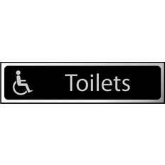 Toilets with Disabled Sign