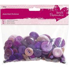 Papermania Assorted Buttons 250g Purple