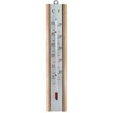 Analogue Thermometers & Weather Stations Faithfull Thermometer Beech