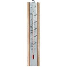 Analogue Thermometers & Weather Stations Faithfull Thermometer Beech