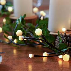 Noma 1.8m Battery Ivy Berry Christmas String Light