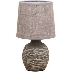 Hestia Dark Grey Textured Cement Table Lamp