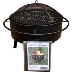 Selections Star & Moon Fire Bowl with Grill, Poker