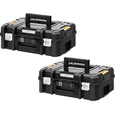 Dewalt Tool Storage Dewalt DWST1-70703 TStak II Power Tool Storage Box 13.5L T-STAK Case Twin Pack