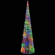 vidaXL Acrylic Decorative Pyramid Cone Christmas Lamp