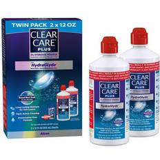 Clear Care Plus Contact Lens Cleaning Solution with HydraGlyde Twin Pack