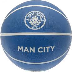 White Basketball Hoops Manchester City FC Basketball Size 7