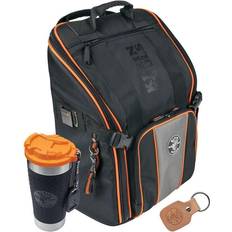 Klein Tools 17 in. Tradesman Pro Tool Bag Backpack Kit, Black/ Orange/ Gray