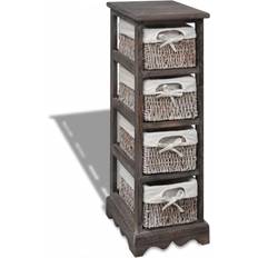 Cottons Cabinets vidaXL Weaving Baskets Storage Cabinet 25x74cm