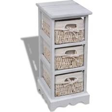 vidaXL Wooden Storage Cabinet 25x58cm