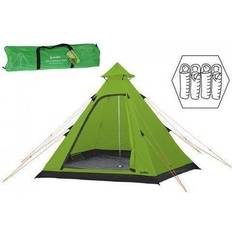 Summit Hydrahalt 4 Person Green Tipi Camping Outdoors Tent Includes Pegs