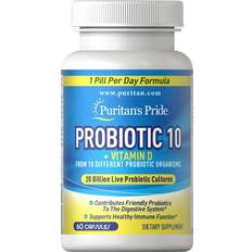 Puritan's Pride Probiotic 10 + Vitamin D 60caps