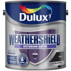 Dulux Grey Paint Dulux Weathershield Quick Satin 2.5L Grey
