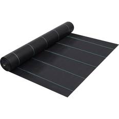 vidaXL Weed & Root Control Mat Black 1x25 Ground Cover