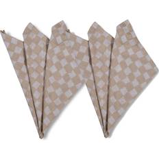 Byon Checki Cloth Napkin Beige