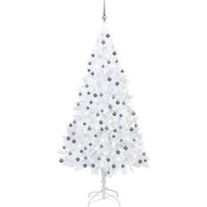 vidaXL Artificial with LEDs&Ball Set Green 210 cm PVC Christmas Tree 210cm