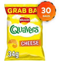 Walkers crisps Walkers Crisps Quavers Cheese Snacks 34g Suitable Vegetarians