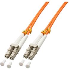 Lindy LC/LC 3m fiber optic cable OM2 Orange,Grey,White