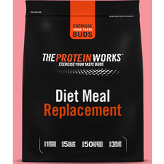 Glutenfree Weight Control & Detox The Protein Works High Diet Meal Replacement Shake, Strawberries Cream, 2