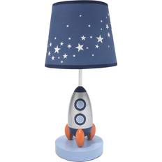 Lambs & Ivy Milky Way Blue/Silver Rocket Ship Nursery Night Light