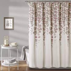 Grey Shower Curtains Lush Decor Weeping Flower Shower