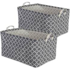 DII Imports Polyethylene Coated Laundry Bin Lattice