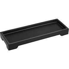 Luxspire Resin Vanity Tray, Black Tray Tank