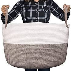 Beige Storage Baskets Kid's Room Luxury Little Nursery Storage Basket :: Rope