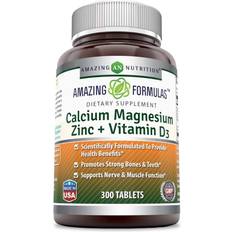 Amazing Formulas Calcium Magnesium Zinc + Vitamin D3 300