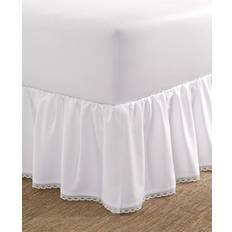 Laura Ashley Crochet Ruffle Bed Skirt Valance Sheet White