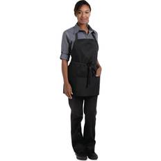 Chef Works Three Pocket Bib Apron Black