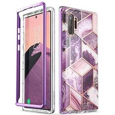 i-Blason Cosmo Series Case Designed for Galaxy Note 10 (2019 Release) Protective Bumper Marble Design Without Built-in Screen Protector(Purple)