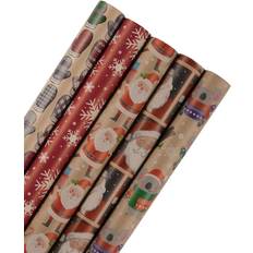 Jam Paper Kids Kraft Christmas Gift Wrap Set, 5ct. MichaelsÂ Multicolor One Size