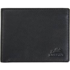 MANCINI Monterrey Collection Black Leather RFID Secure Billfold Wallet