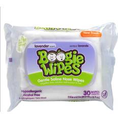 Boogie Wipes Gentle Saline Nose Lavender Scent, 30