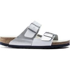 Birkenstock Arizona Split Birko-Flor - White/Silver